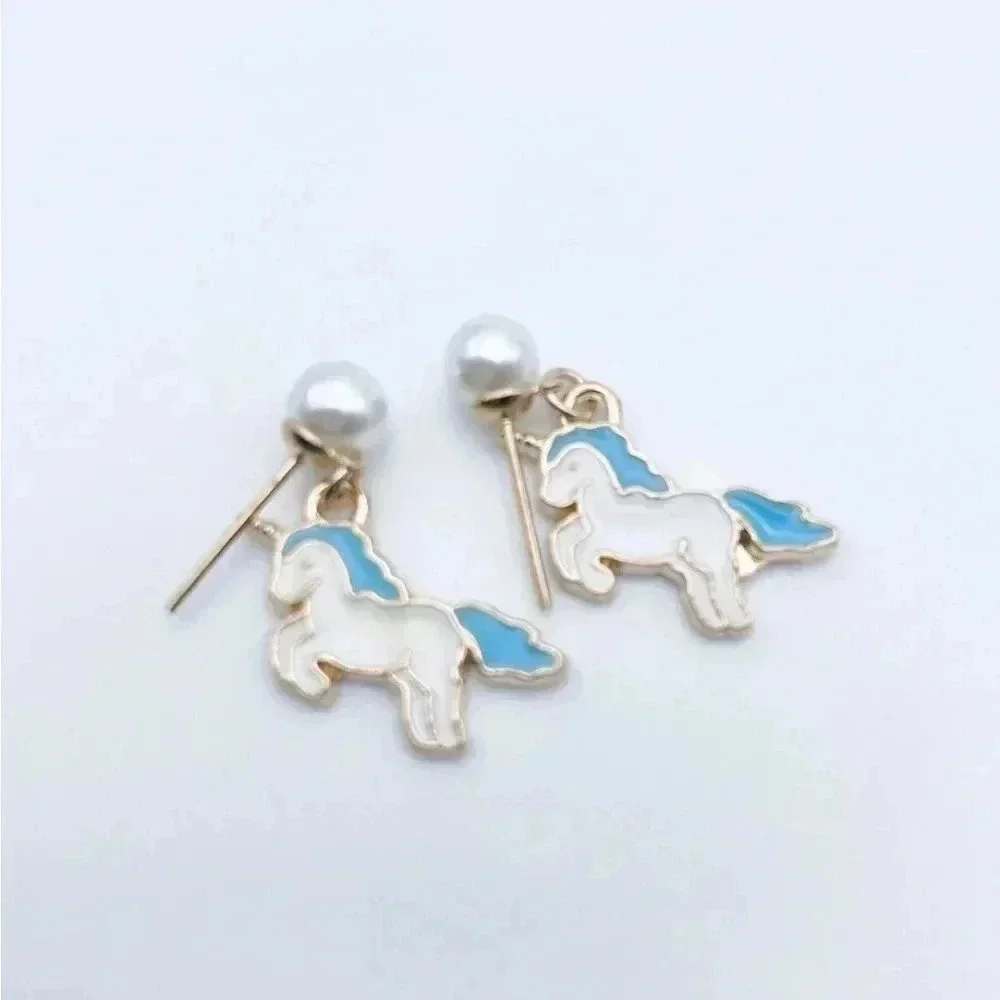 UNICORN Jewelry Set |Gold plated | Dainty Necklace| Gift for girl - Picture 3 of 5